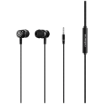 Volkano Earphones with Mic - STANNIC SERIES - Black