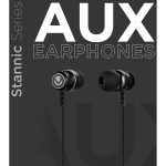 Volkano Earphones with Mic - STANNIC SERIES - Black - Image 5