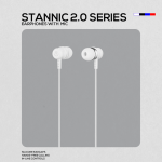 Volkano Earphones with Mic - Stannic Series - White - Image 5