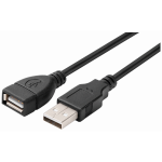 Volkano Extend Series USB Extension Cable - 2m - Black - Image 2