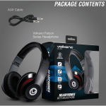 Volkano Falcon Headphones with Microphone - Black - Image 6