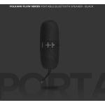 Volkano Flow Series Portable Bluetooth Speaker - Black with Grey Buttons - Image 10