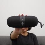 Volkano Flow Series Portable Bluetooth Speaker - Black with Grey Buttons - Image 14