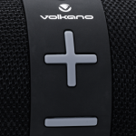 Volkano Flow Series Portable Bluetooth Speaker - Black with Grey Buttons - Image 3