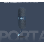 Volkano Flow Series Portable Bluetooth Speaker - Blue with Blue Buttons - Image 10
