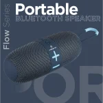 Volkano Flow Series Portable Bluetooth Speaker - Blue with Blue Buttons - Image 12