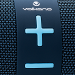 Volkano Flow Series Portable Bluetooth Speaker - Blue with Blue Buttons - Image 3