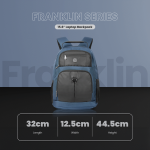 Volkano Franklin 15.6" Laptop Backpack - Navy/Black - Image 4