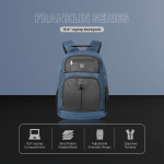 Volkano Franklin 15.6" Laptop Backpack - Navy/Black - Image 6