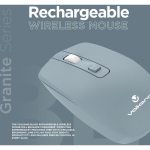 Volkano Granite Series Rechargeable Wireless Mouse - Blue - Image 5