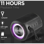 Volkano Hydro Series IPX7 Bluetooth Speaker - Black - Image 7