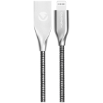 Volkano Iron Series Round Metallic Spring MFI Lightning Cable 1.2m - Silver