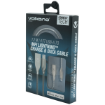 Volkano Iron Series Round Metallic Spring MFI Lightning Cable 1.2m - Silver - Image 14