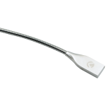 Volkano Iron Series Round Metallic Spring MFI Lightning Cable 1.2m - Silver - Image 6