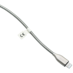 Volkano Iron Series Round Metallic Spring MFI Lightning Cable 1.2m - Silver - Image 7