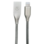 Volkano Iron Series Round Metallic Spring MFI Lightning Cable 1.2m - Silver - Image 9