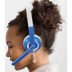 Volkano Kids Chat Junior series headset with mic - Blue - Image 6