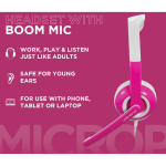 Volkano Kids Chat Junior Series Headset with Mic - Pink - Image 5