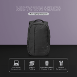 Volkano Midtown 15.6" Laptop Backpack - Black - Image 4