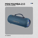 Volkano Mini Mamba 2.0 Series Bluetooth Speaker - Blue - Image 10