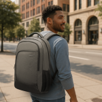 Volkano Nano 15.6" Laptop Backpack - Grey - Image 9