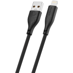 Volkano Nova Series USB A to Lightning charging cable 10W TPE-Black - Image 2