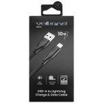 Volkano Nova Series USB A to Lightning charging cable 10W TPE-Black - Image 3