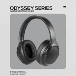 Volkano Odyssey ANC Bluetooth Wireless Headphone - Black - Image 2