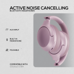 Volkano Odyssey ANC Bluetooth Wireless Headphone - Rose Gold - Image 13