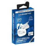 Volkano Ore Series True Wireless Earphones with Charging Case - White - Image 5