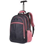 Volkano Orthopaedic Trolley Backpack 35l - Dark Grey/Pink - Image 2