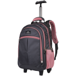 Volkano Orthopaedic Trolley Backpack 35l - Dark Grey/Pink - Image 4