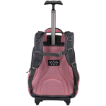 Volkano Orthopaedic Trolley Backpack 35l - Dark Grey/Pink - Image 5