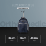 Volkano Orthopaedic Trolley Backpack 35l - Navy/Grey - Image 4