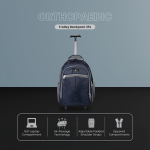 Volkano Orthopaedic Trolley Backpack 35l - Navy/Grey - Image 6