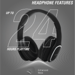 Volkano Phonic Series Bluetooth Full Size Headphones - Black - Image 4