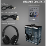Volkano Phonic Series Bluetooth Full Size Headphones - Black - Image 5