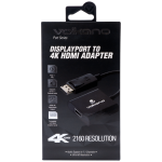 Volkano Port Series DisplayPort to 4K HDMI Converter 10cm - Black - Image 3