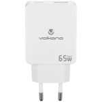 Volkano Potent Duo series 65W Dual USB and USB-C PD Compact Wall Charger - Image 2