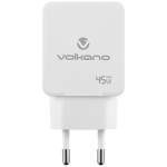 Volkano Potent Plus series 45W GaN Compact Dual USB and USB-C PD Wall Charger