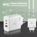 Volkano Potent Trio 65w GaN 3 Port Wall Charger - Image 4