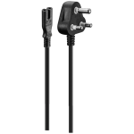Volkano Presto series Power Cable Figure 8 to SA 3pin 1.8m 2.5A - black