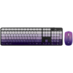 Volkano Prism Series Bluetooth Wireless Keyboard and Mouse - Purple