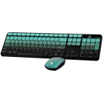 Volkano Prism Series Bluetooth Wireless Keyboard and Mouse - Teal - Image 2
