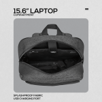 Volkano Pulse 15.6" Laptop Backpack - Charcoal - Image 5