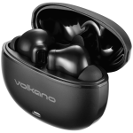 Volkano Pulse Series True Wireless Earphones with Charging Case - Black