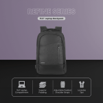 Volkano Refine 15.6" Laptop Backpack - Black/Charcoal - Image 6