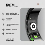 Volkano Ring Series Smart Ring with Charge Case - Black 18.1mm - Image 6