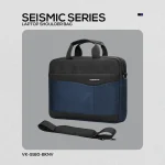 Volkano Seismic 15.6" Laptop Shoulder Bag Blk/Nvy - Image 10