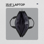 Volkano Seismic 15.6" Laptop Shoulder Bag Blk/Nvy - Image 5